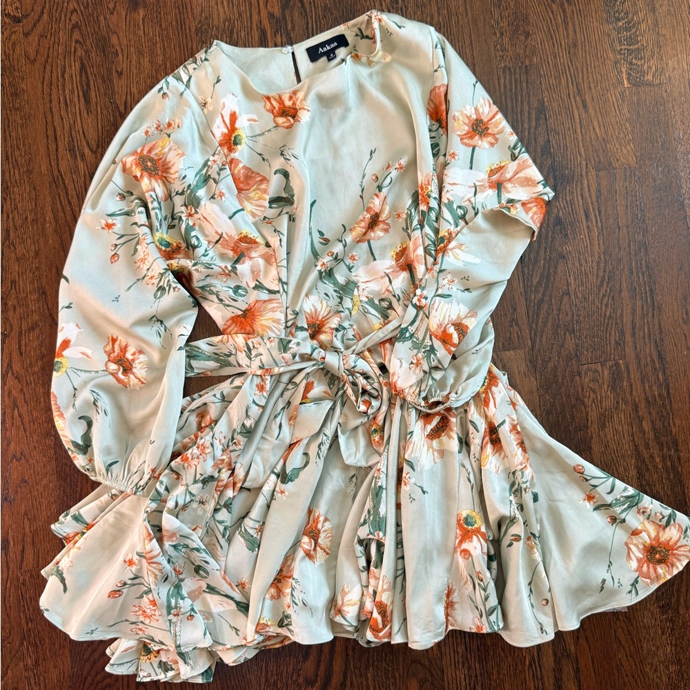 Aakaa Sage Floral Blouse